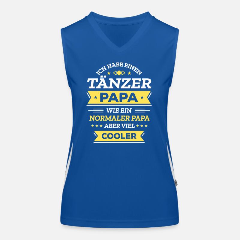 TÄNZER PAPA: VATERTAG, GEBURTSTAG, WEIHNACHTEN Funktionelles Kontrast-Tank Top für Frauen