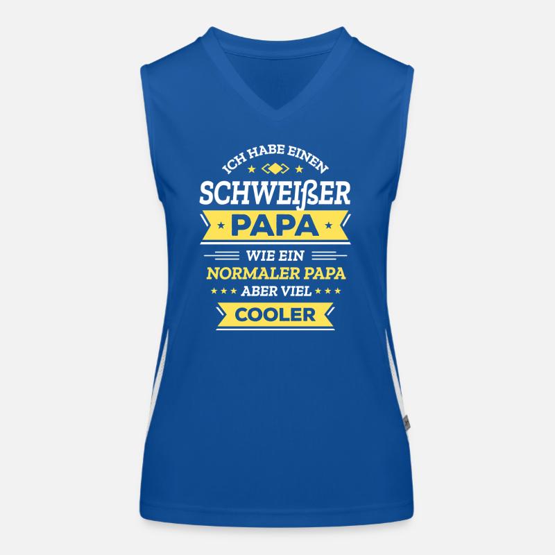 SCHWEISSER PAPA - COOLER ALS NORMAL, HELD VATERTAG Funktionelles Kontrast-Tank Top für Frauen