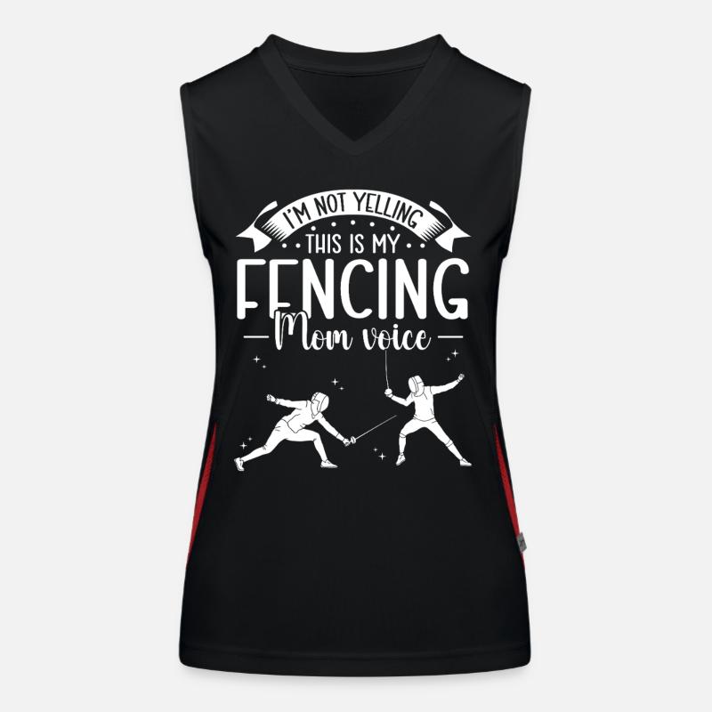 Fechten Fencer Sport Schwert Epee Sabre Funktionelles Kontrast-Tank Top für Frauen