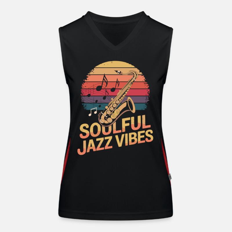 Jazz with Soul Vibes Women's Functional Contrast Tank Top
