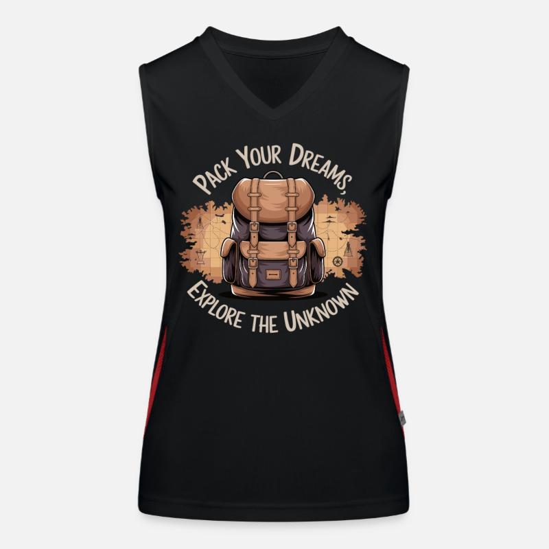 Discover the unknown with a backpack Women's Functional Contrast Tank Top