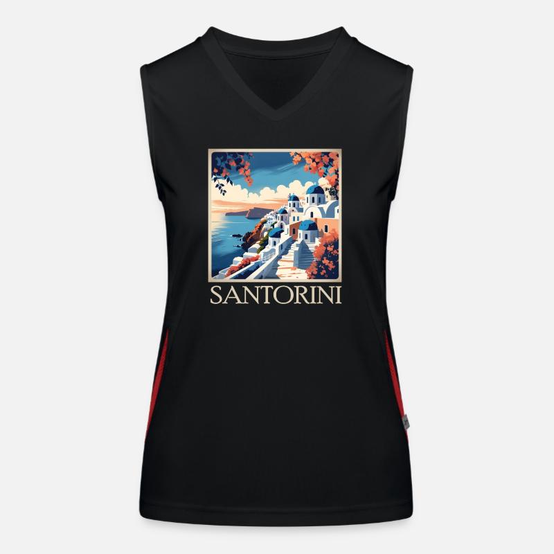 Santorini Funktionelles Kontrast-Tank Top für Frauen