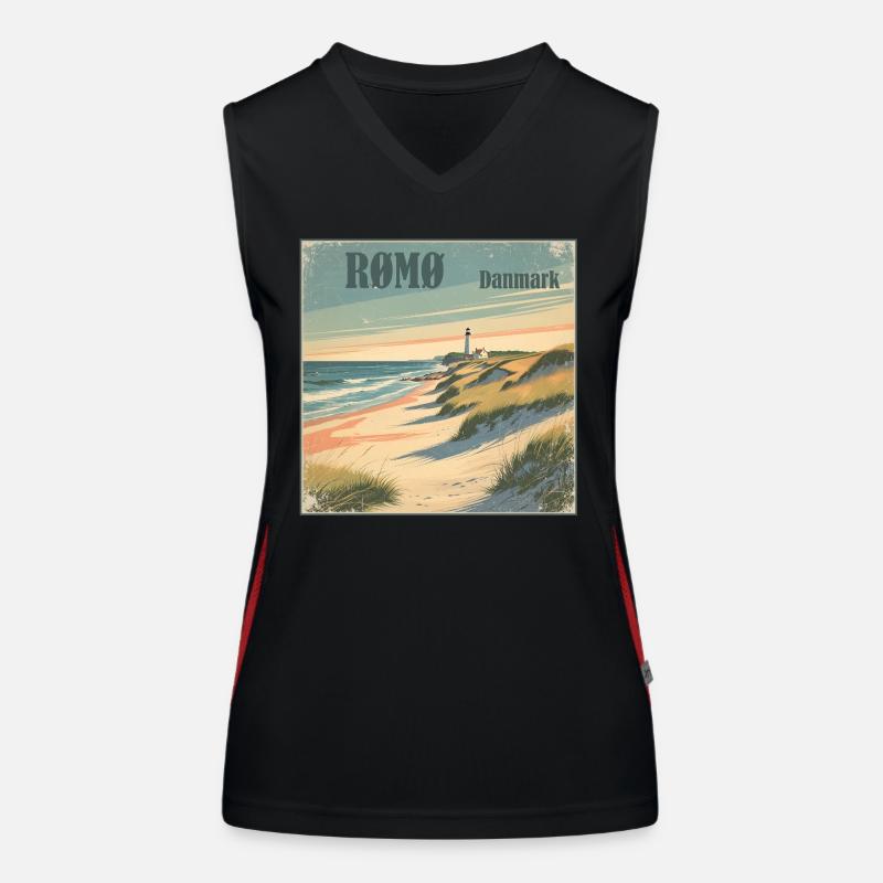Roemoe North Sea Beach Women's Functional Contrast Tank Top