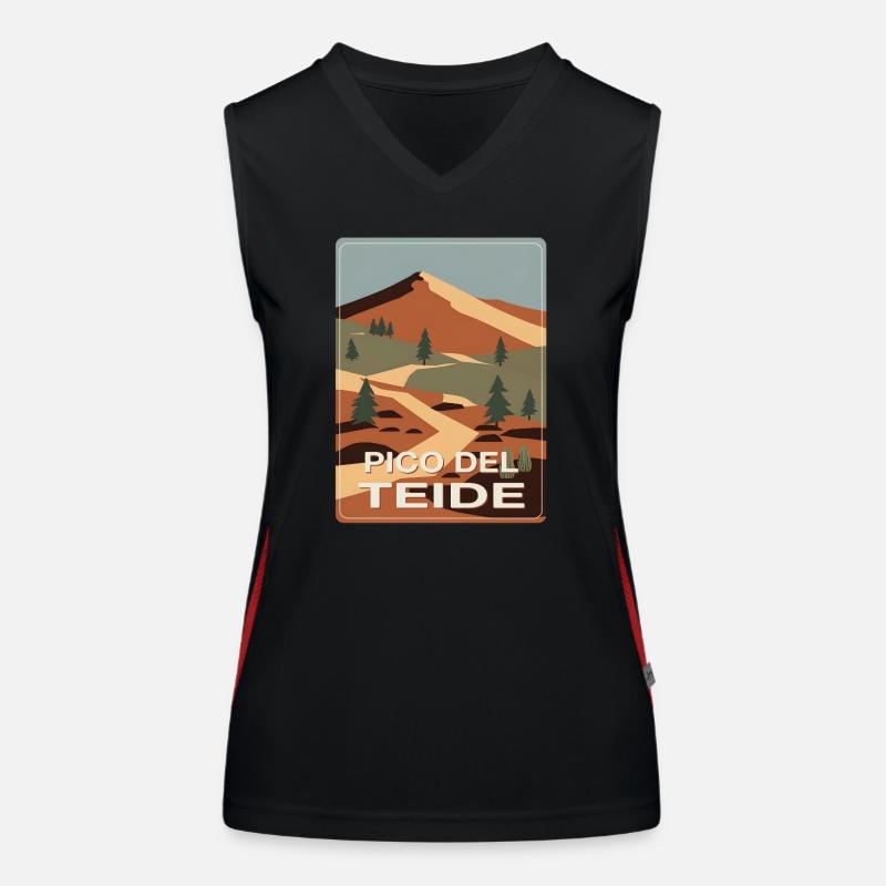 Pico del Teide Tenerife Women's Functional Contrast Tank Top