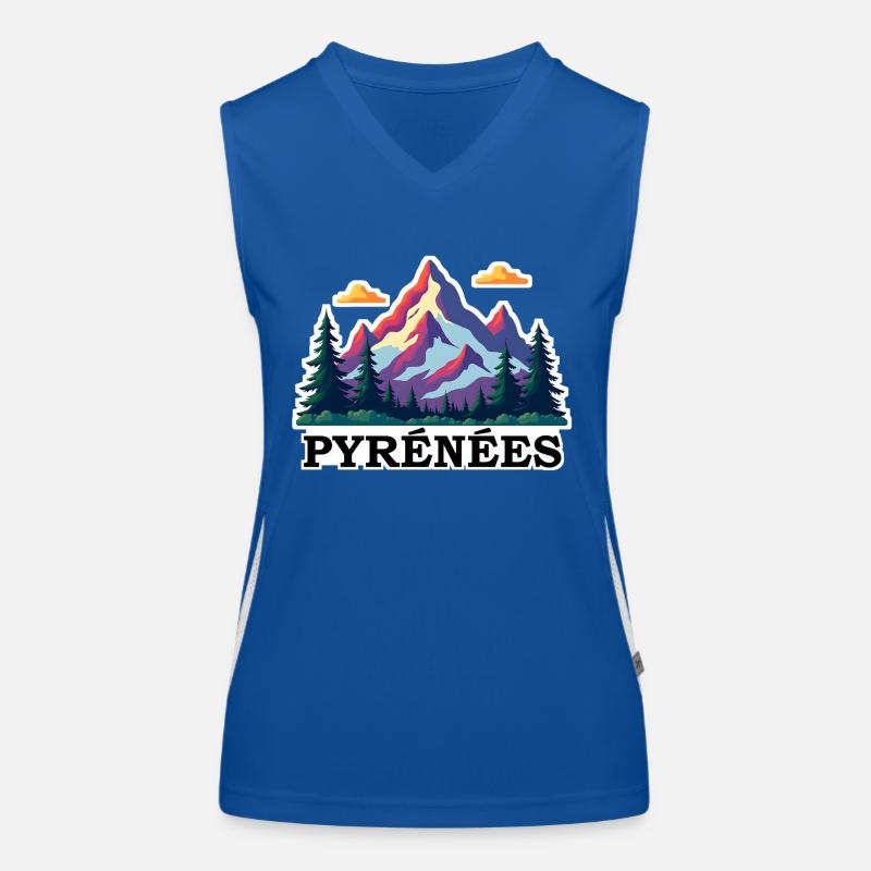 Pyrenaeen Pyrenees Funktionelles Kontrast-Tank Top für Frauen