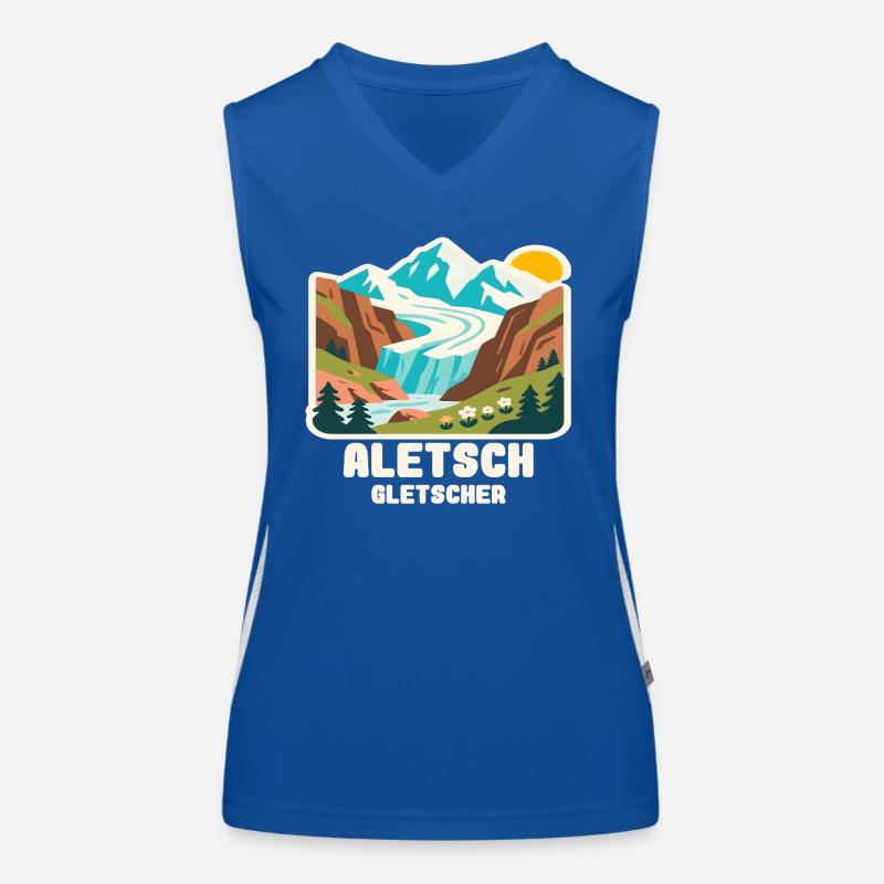 Glacier d’Aletsch Débardeur respirant contrasté Femme