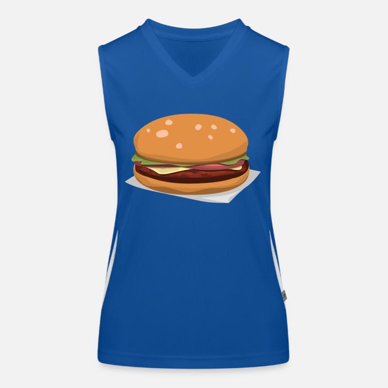 Leckerer Hamburger Débardeur respirant contrasté Femme