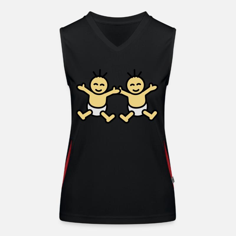 Twin Babys Débardeur respirant contrasté Femme