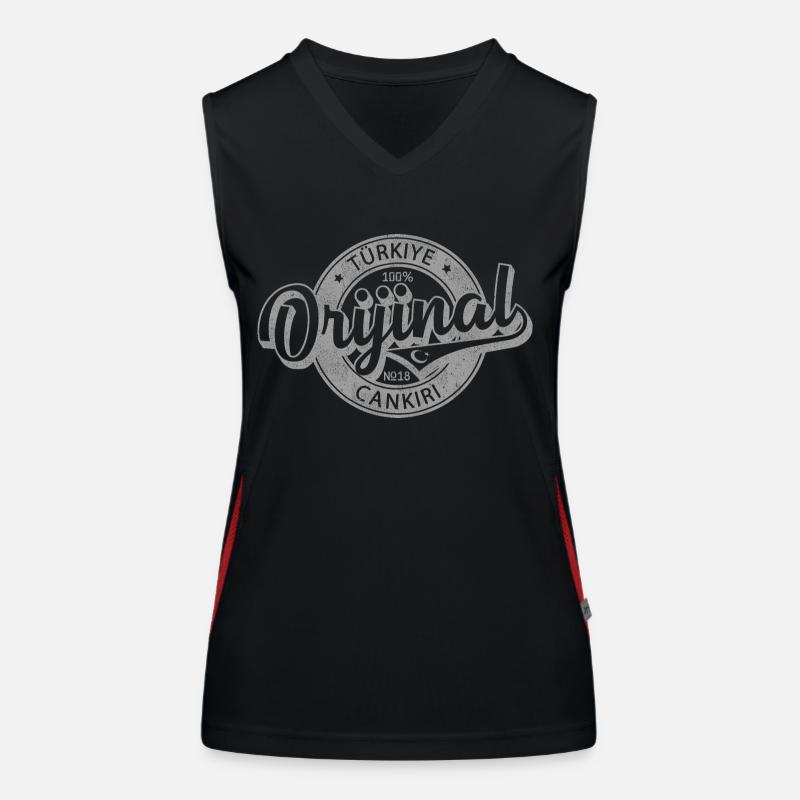 Çankırı Funktionelles Kontrast-Tank Top für Frauen