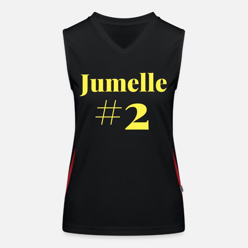 Jumelle Numéro 2 Débardeur respirant contrasté Femme