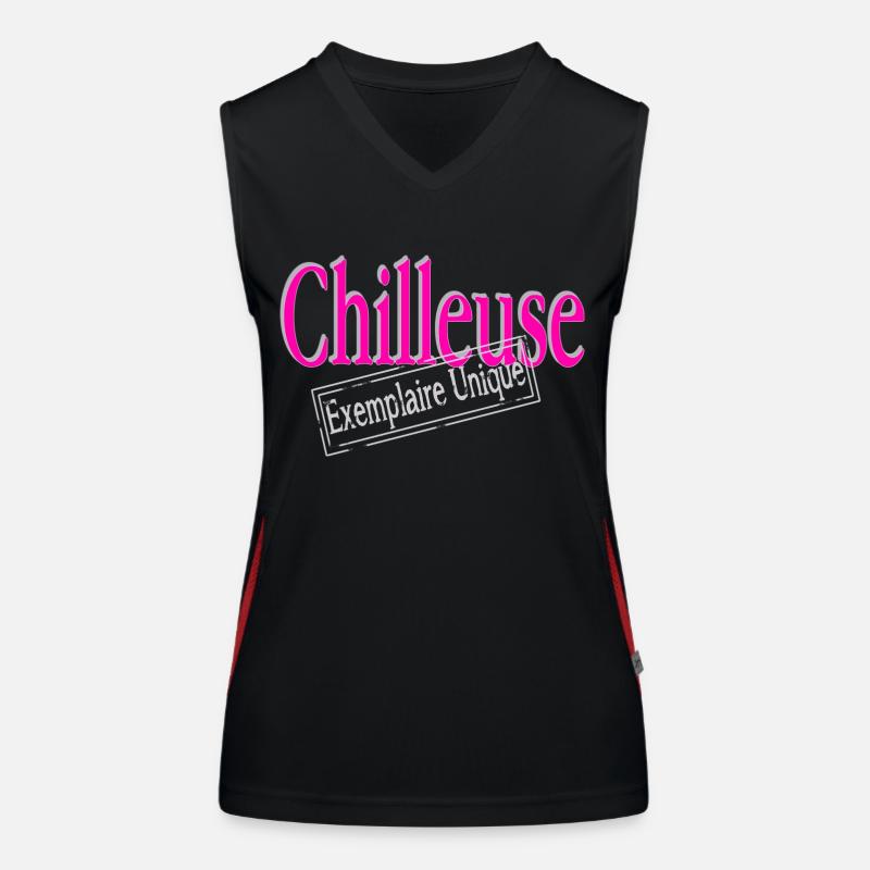 Chilleuse exemplaire unique Débardeur respirant contrasté Femme