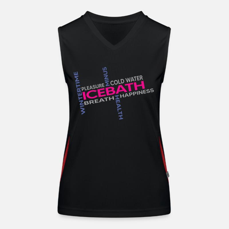 eisbader winterbader kälteresistent eisbad Funktionelles Kontrast-Tank Top für Frauen
