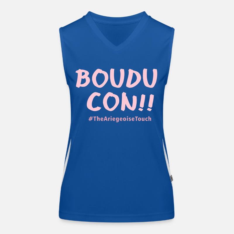 Boudu con ! Débardeur respirant contrasté Femme