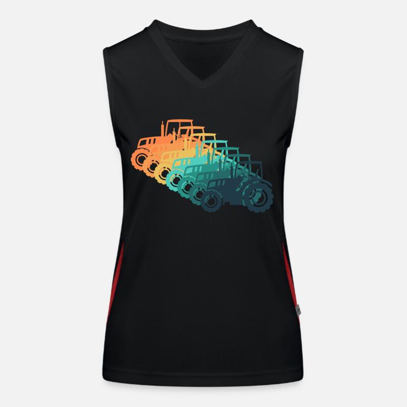 Oldtimer-Traktor Funktionelles Kontrast-Tank Top für Frauen