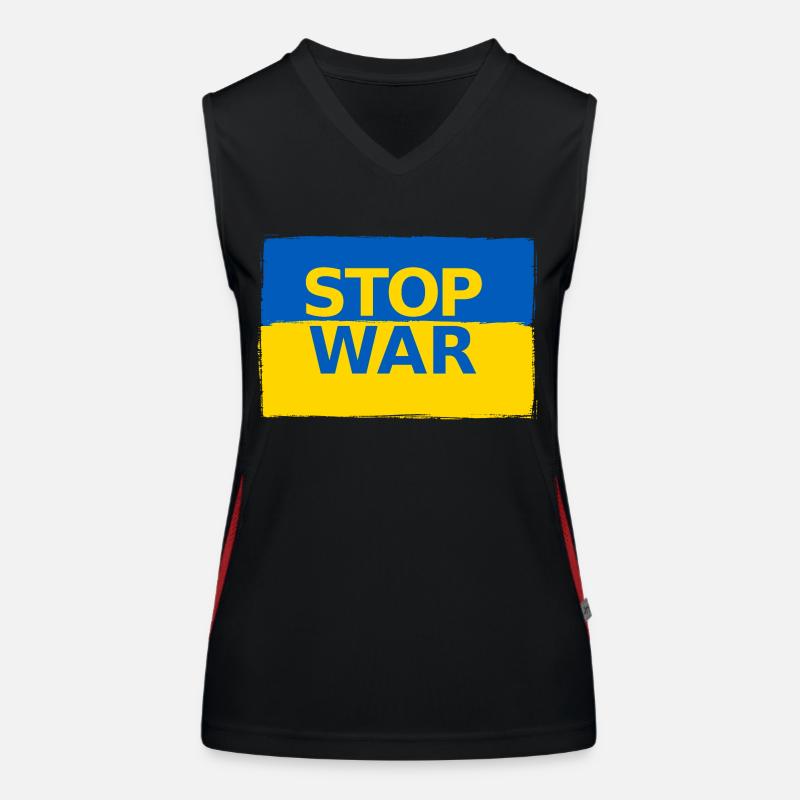 ukrainian flage 02 Funktionelles Kontrast-Tank Top für Frauen