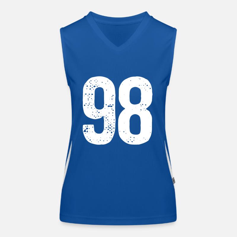 98 Numéros Blanc Débardeur respirant contrasté Femme