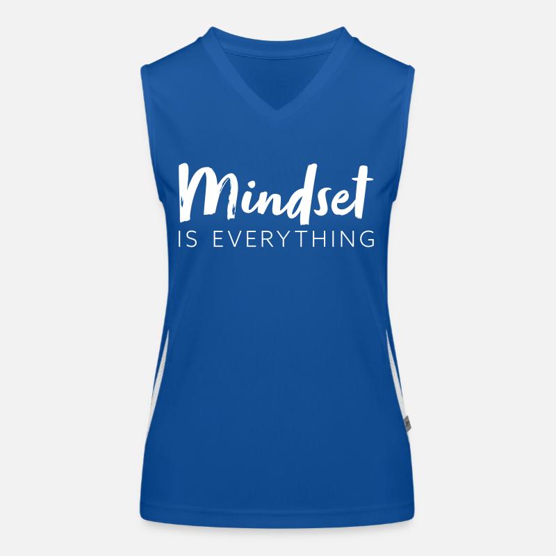 Mindset is everything Funktionelles Kontrast-Tank Top für Frauen