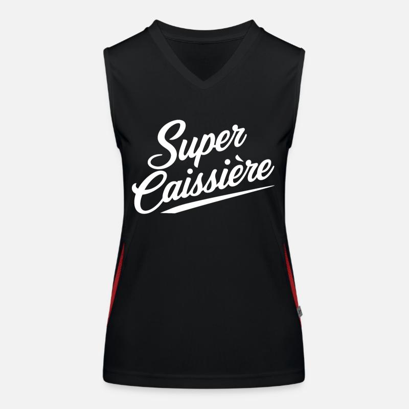 Super caissière Débardeur respirant contrasté Femme