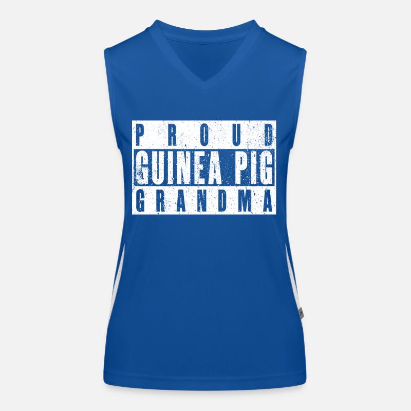 Fière grand-mère cochon d’Inde Débardeur respirant contrasté Femme