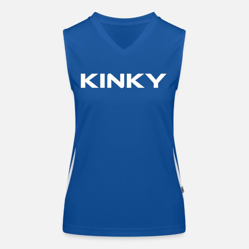 Font Design "Kinky" Women's Functional Contrast Tank Top