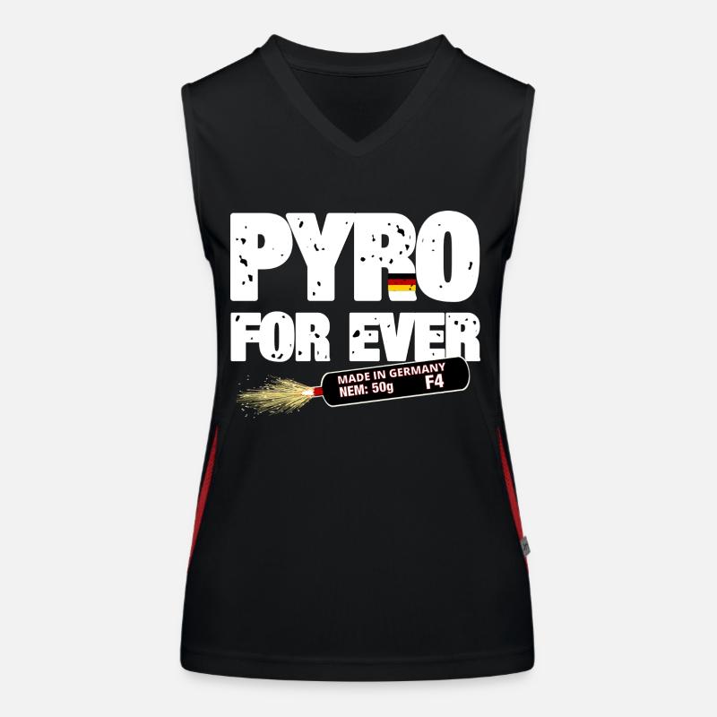 Pyro For Ever Women's Functional Contrast Tank Top