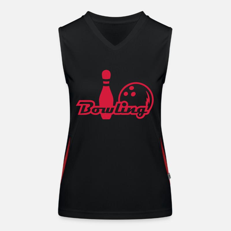 Bowling Funktionelles Kontrast-Tank Top für Frauen