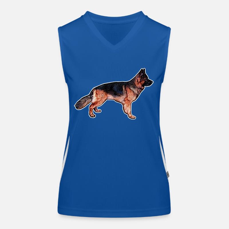 Deutscher Schäferhund B.W Funktionelles Kontrast-Tank Top für Frauen