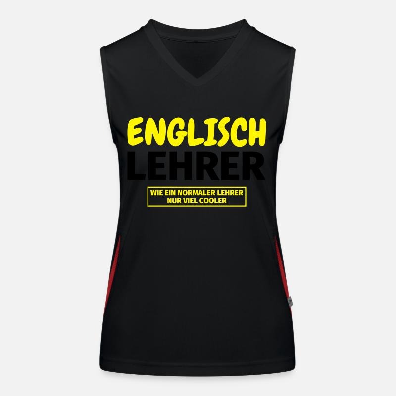 Englischlehrer Geschenk Funktionelles Kontrast-Tank Top für Frauen