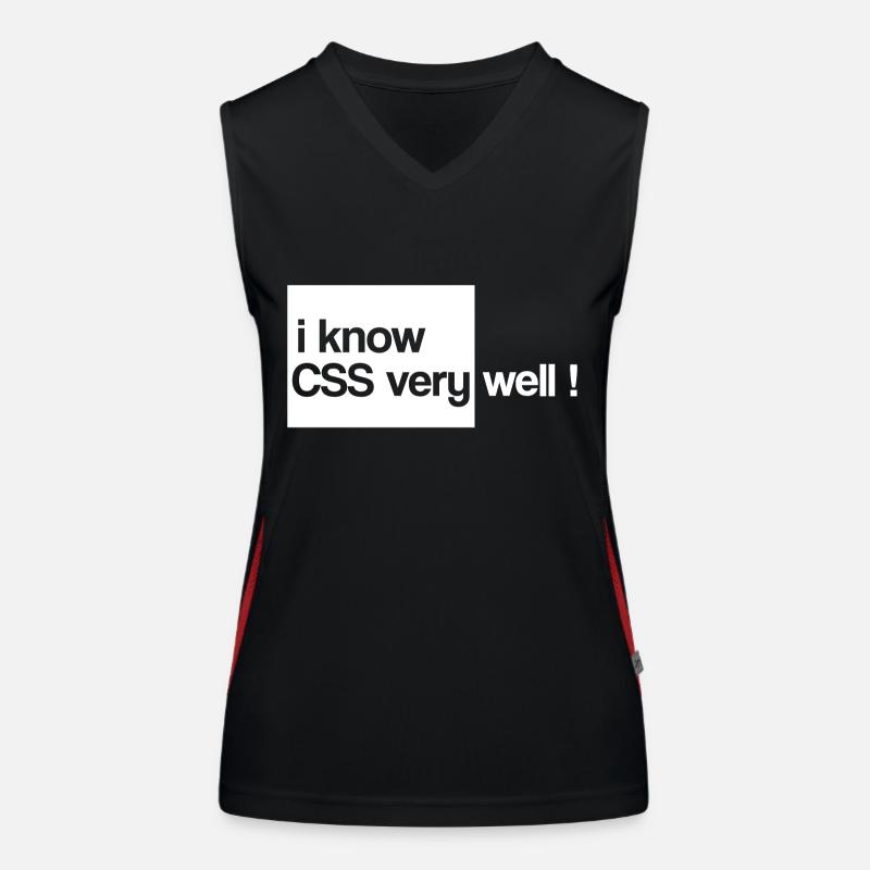 Ich weiß, css html sehr gut Funktionelles Kontrast-Tank Top für Frauen