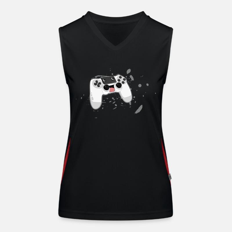 controller gamepad joystick Funktionelles Kontrast-Tank Top für Frauen