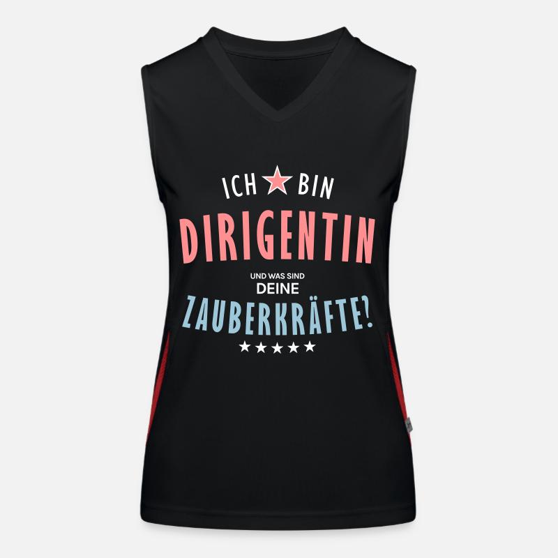 Dirigentin Beruf - Geschenk Funktionelles Kontrast-Tank Top für Frauen