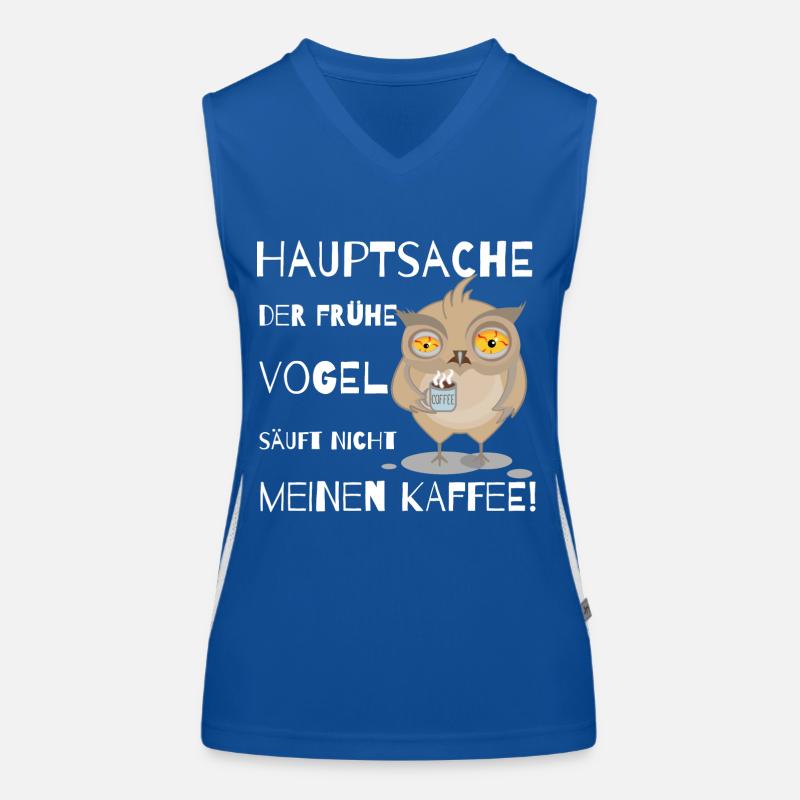 der frühe Vogel Funktionelles Kontrast-Tank Top für Frauen