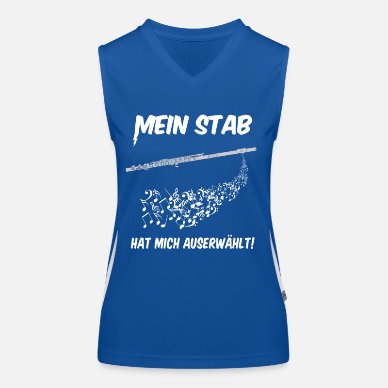 Querflöte - auserwählt Funktionelles Kontrast-Tank Top für Frauen