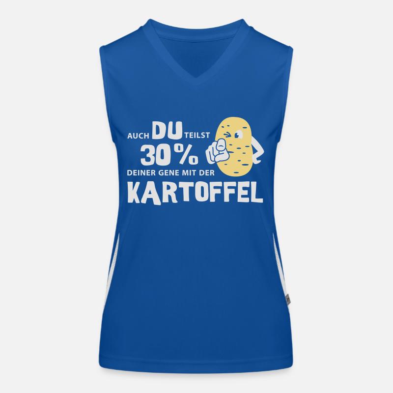Potato genes Women's Functional Contrast Tank Top