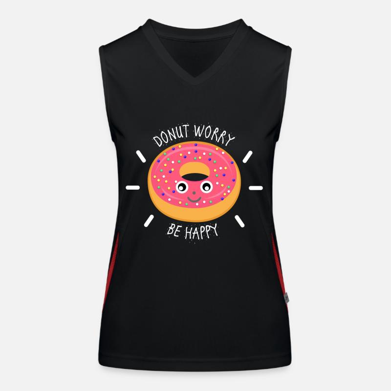 Donut Funktionelles Kontrast-Tank Top für Frauen