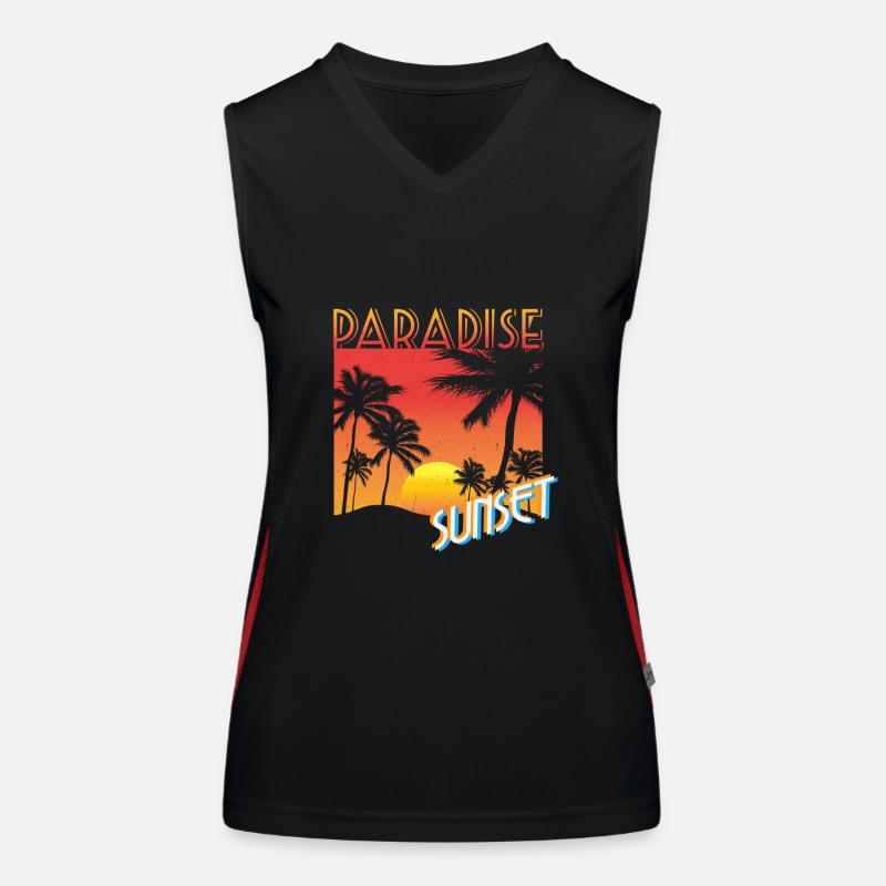 plage Débardeur respirant contrasté Femme