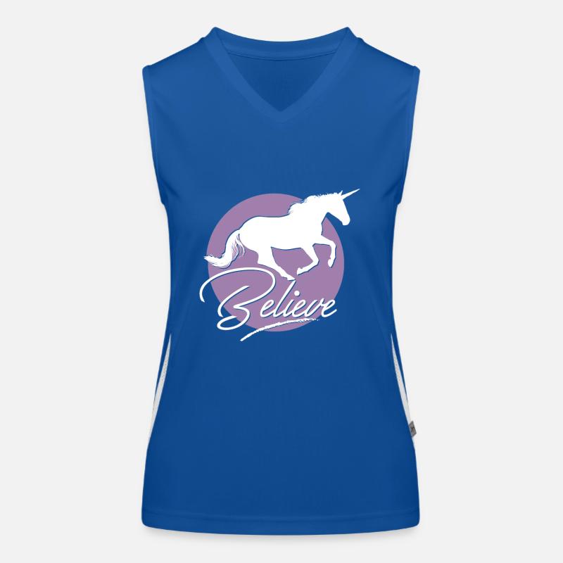 Einhorn Funktionelles Kontrast-Tank Top für Frauen