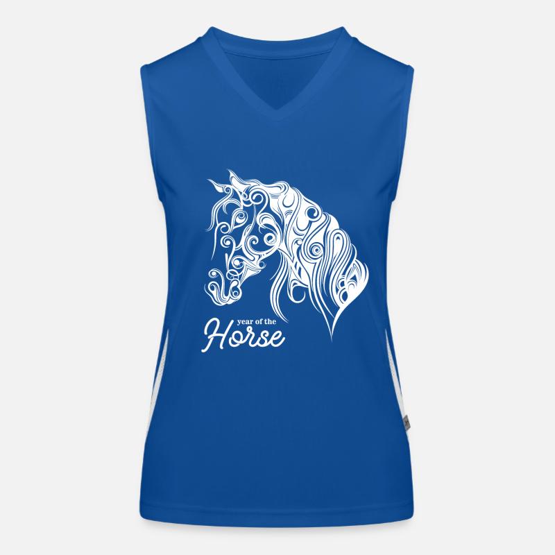 Pferd Funktionelles Kontrast-Tank Top für Frauen