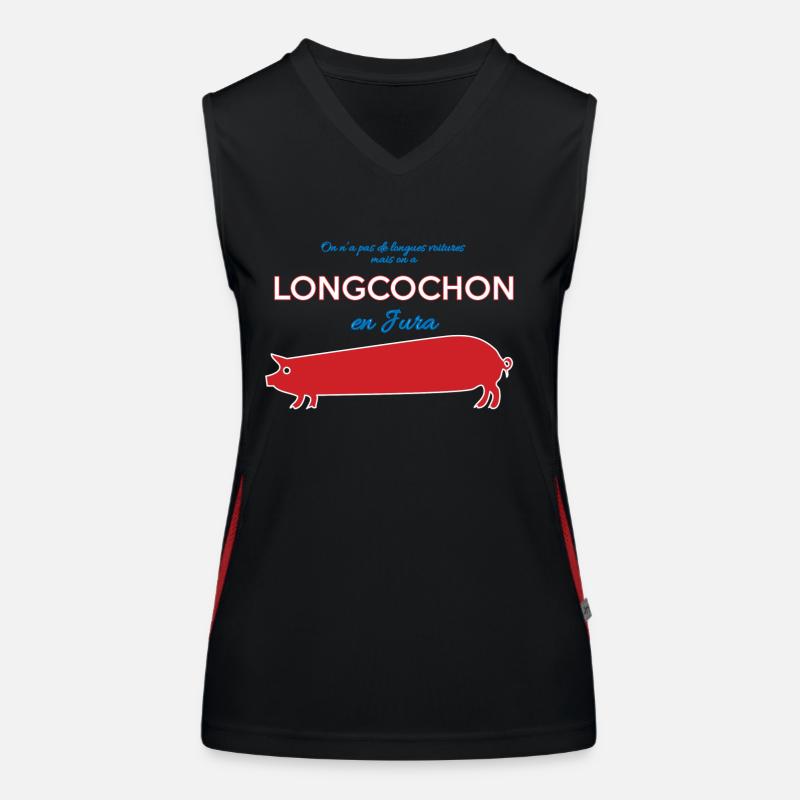 Franche Comté Longcochon Jura II Débardeur respirant contrasté Femme