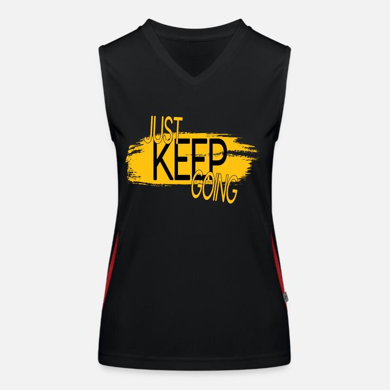 JUST KEEP GOING Women's Functional Contrast Tank Top