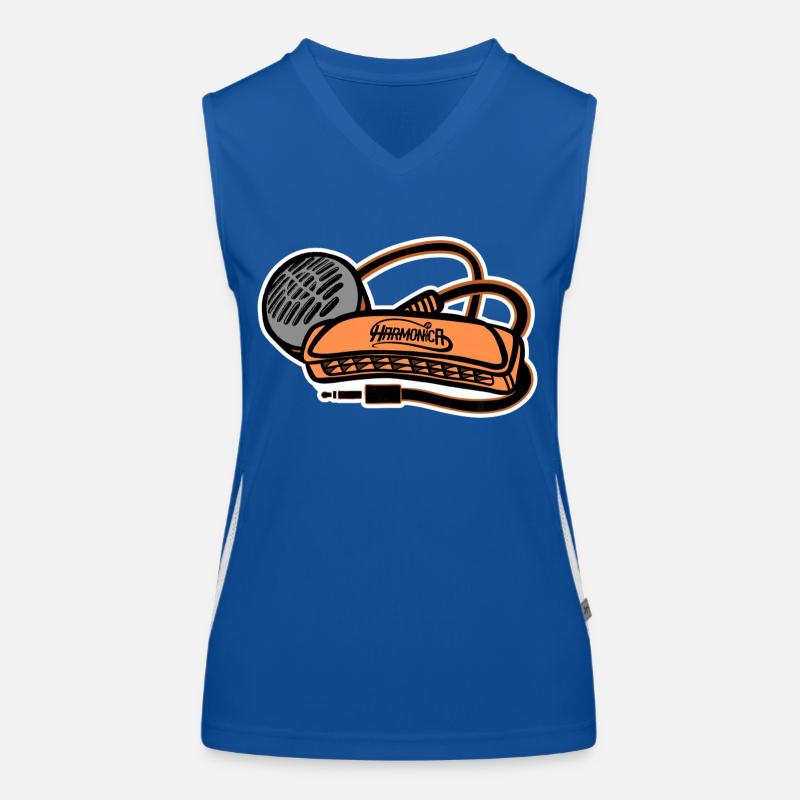 Micro Harmonica Harmonica Style Women's Functional Contrast Tank Top