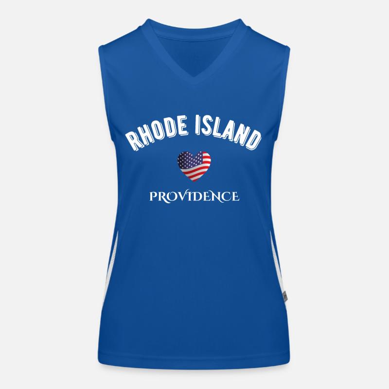 Rhode Island Funktionelles Kontrast-Tank Top für Frauen