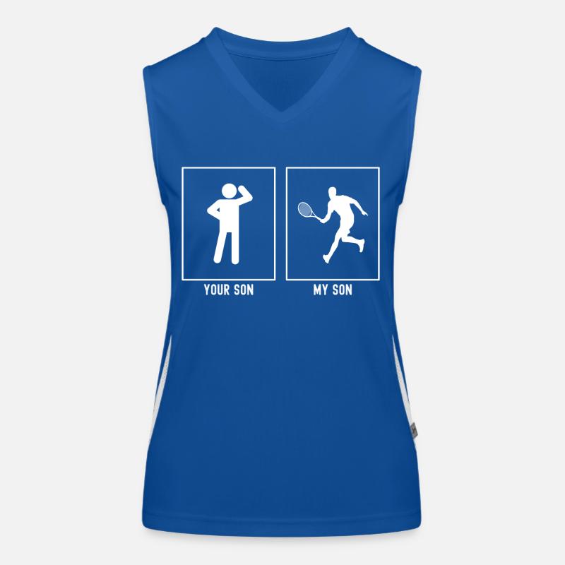 Your Son - My Son - Tennis Runner Women's Functional Contrast Tank Top