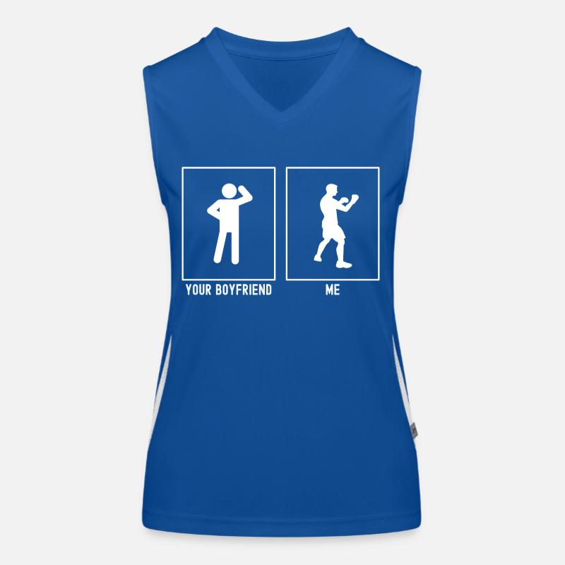 Dein Freund - Ich - Boxen Pose Funktionelles Kontrast-Tank Top für Frauen