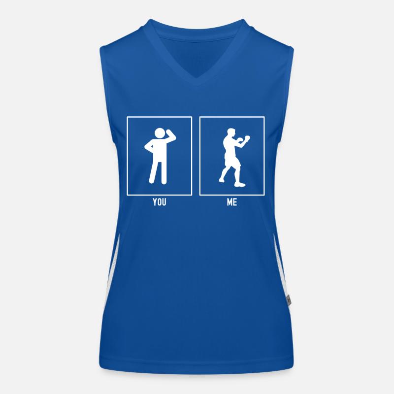 Vous - Moi - Boxe Posture de combat Débardeur respirant contrasté Femme
