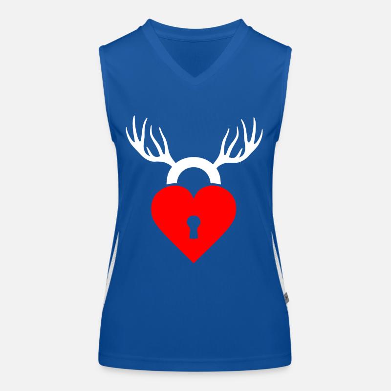 Cuckold horns Women's Functional Contrast Tank Top