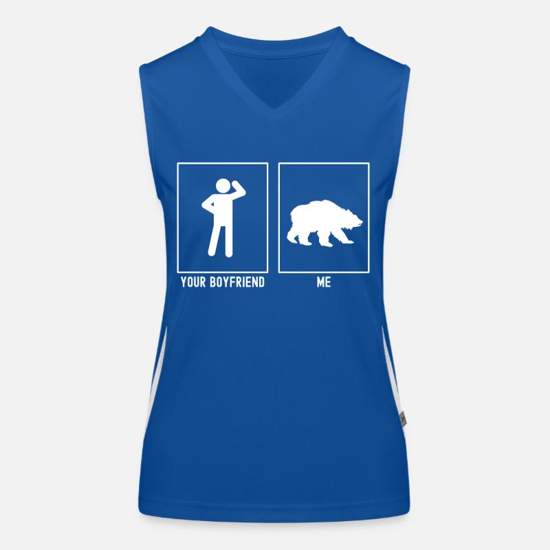 Ihr Freund - Ich - Bärenjagd Funktionelles Kontrast-Tank Top für Frauen