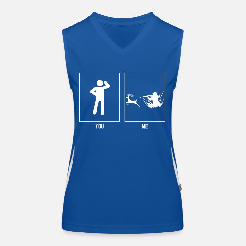 You - I - Hunting deer Women's Functional Contrast Tank Top