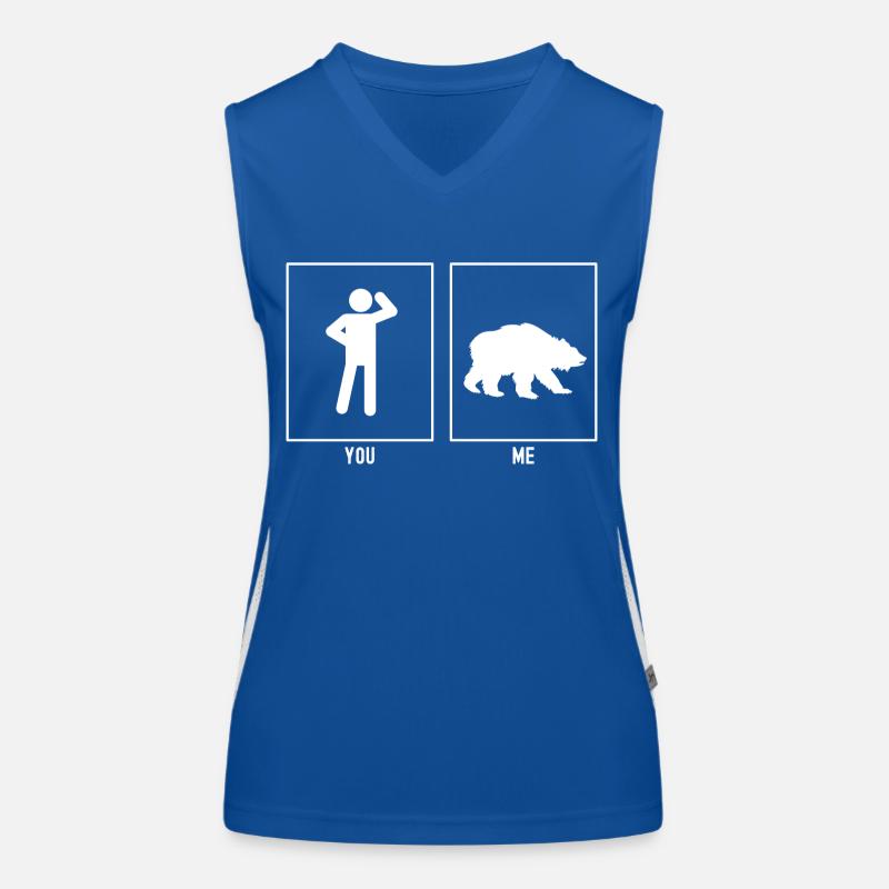 Vous - Moi - Chasse à l’ours Débardeur respirant contrasté Femme