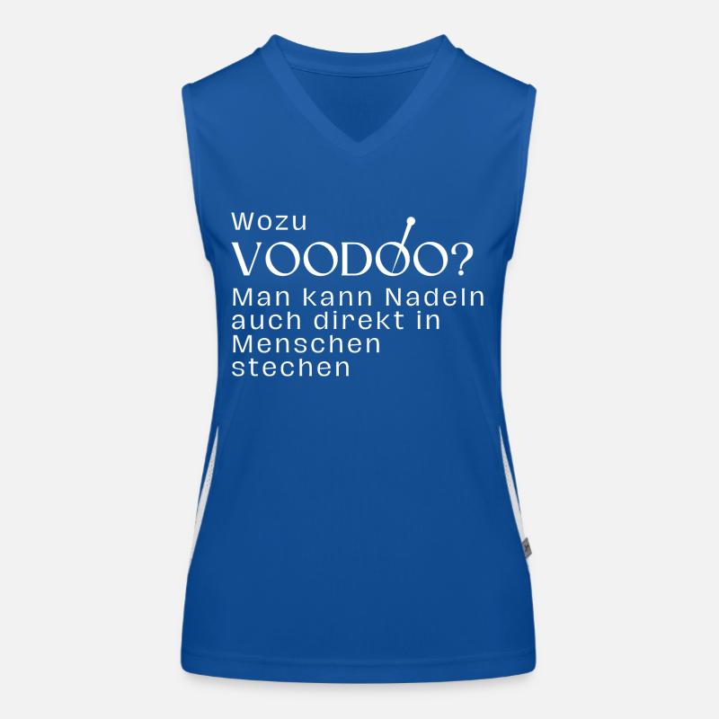 Wozu Voodoo? Funktionelles Kontrast-Tank Top für Frauen